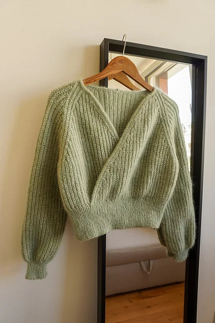 Top-Down Blouse Knitting Pattern