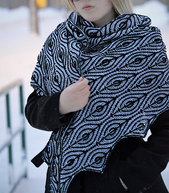 Brioche Shawl Knitting Pattern