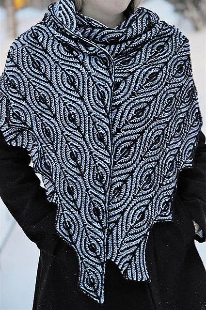 Brioche Shawl Knitting Pattern