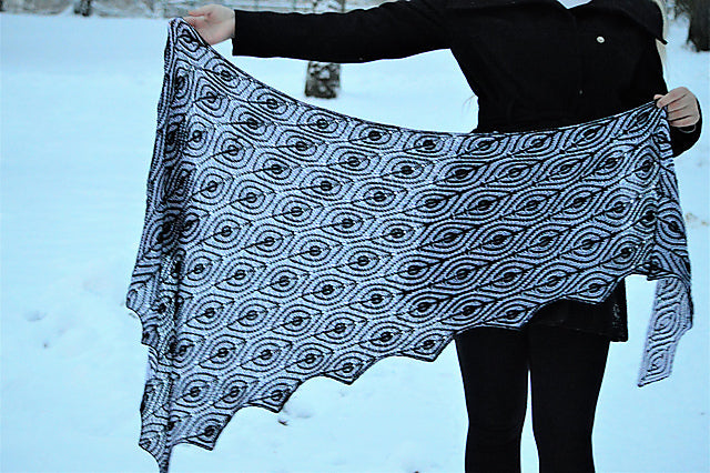 Brioche Shawl Knitting Pattern