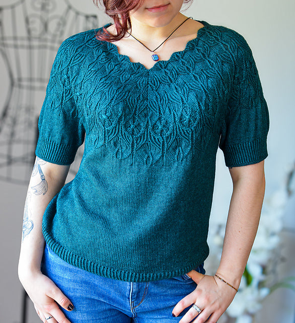 Soft Lace Top Knitting Pattern