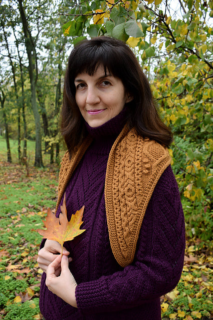 Textured Cable Scarf Knitting Pattern