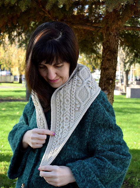 Textured Cable Scarf Knitting Pattern
