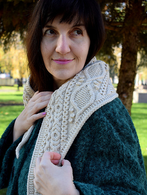Textured Cable Scarf Knitting Pattern