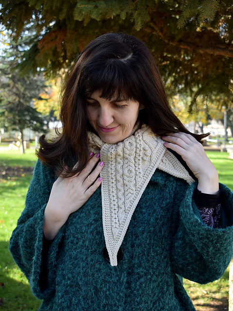 Textured Cable Scarf Knitting Pattern