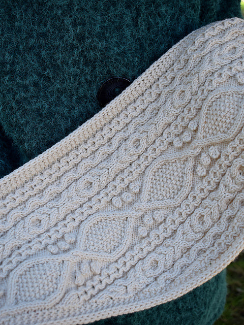 Textured Cable Scarf Knitting Pattern