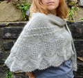 Soft Silver Shawl Knitting Pattern