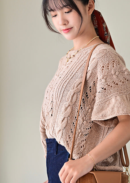 Lace Sleeve Top Knitting Pattern