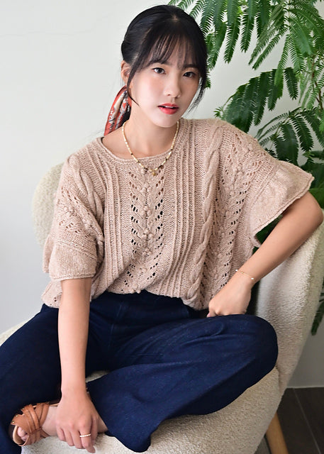 Lace Sleeve Top Knitting Pattern