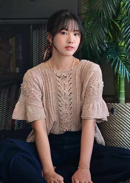 Lace Sleeve Top Knitting Pattern