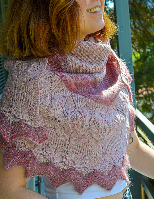 Soft Bloom Shawl Knitting Pattern