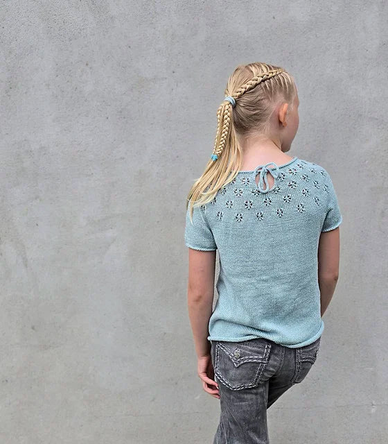 Kids Lace Blouse Knitting Pattern
