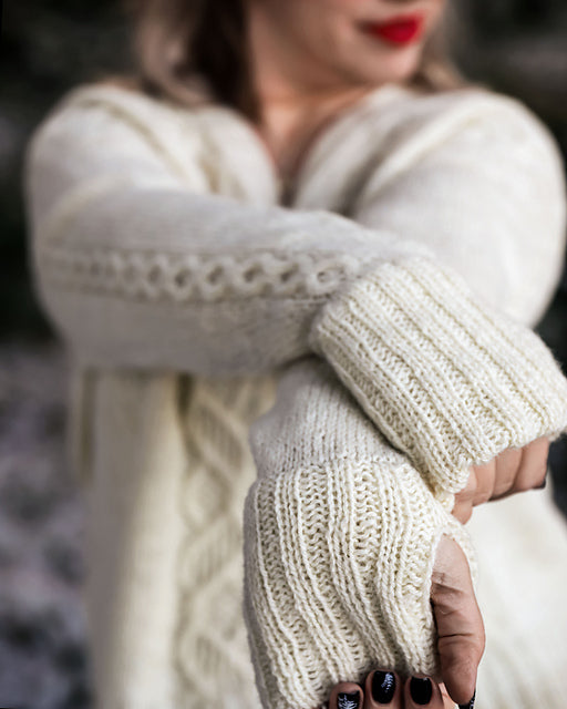 Cable V Neck Sweater Knitting Pattern