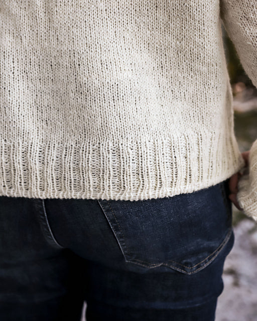Cable V Neck Sweater Knitting Pattern