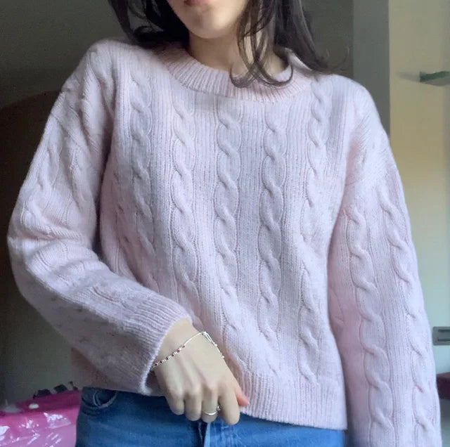 Unisex Cable Sweater Knitting Pattern