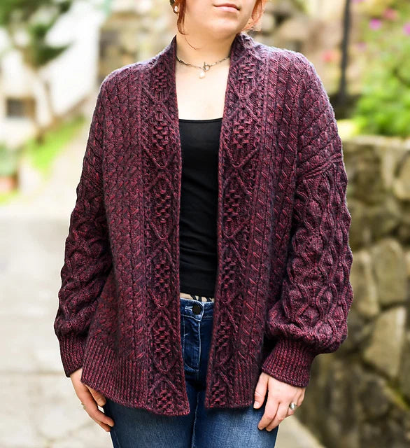 Cozy Textured Cardigan Knitting Pattern