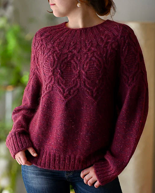 Cozy Cable Sweater Knitting Pattern