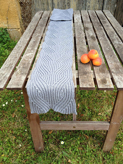 Hegg Braid Scarf Knitting Pattern