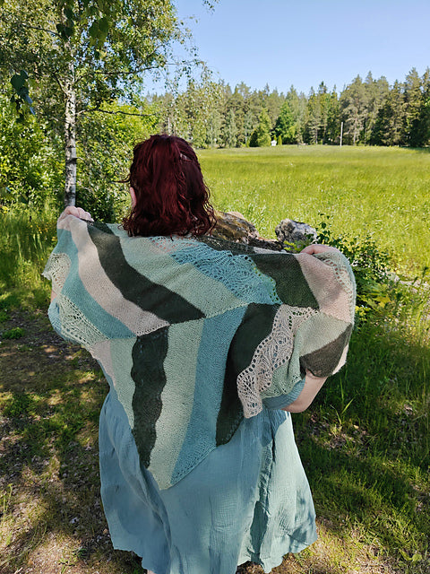Neck Shawl Knitting Pattern