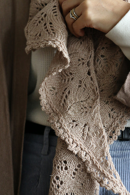 Lace Crescent Shawl Knitting Pattern