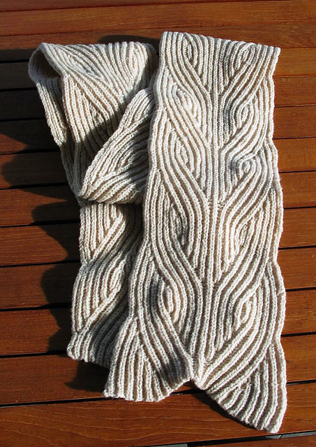 Hegg Braid Scarf Knitting Pattern