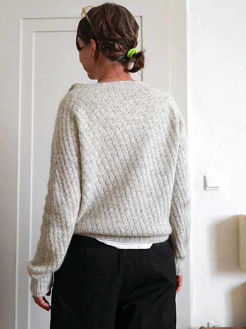 Zip Collar Cardigan Knitting Pattern