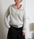 Zip Collar Cardigan Knitting Pattern