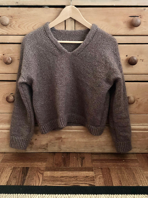 Simple V Neck Knitting Pattern