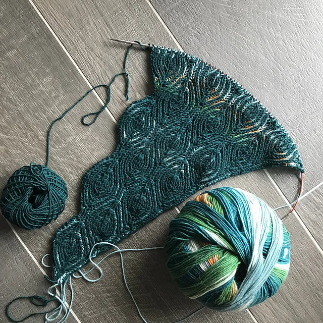 Brioche Shawl Knitting Pattern