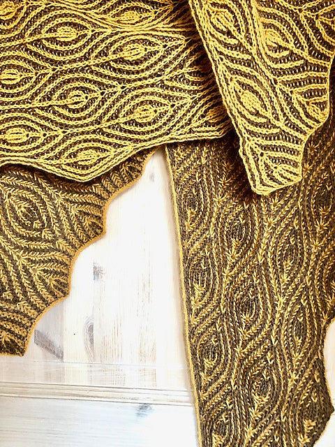 Brioche Shawl Knitting Pattern