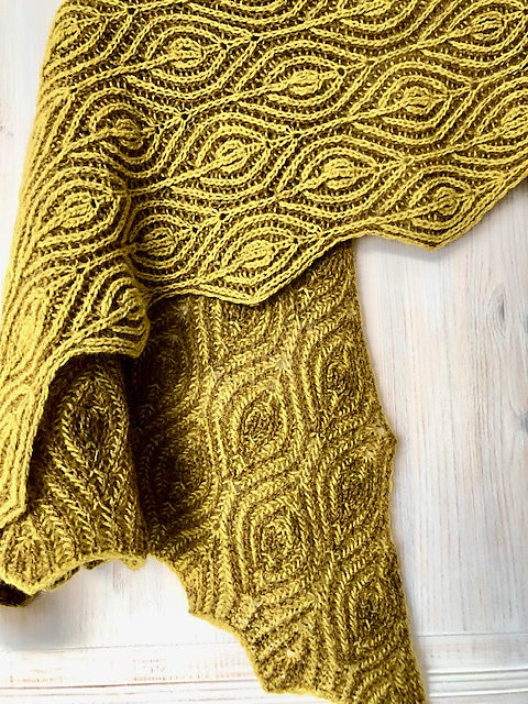 Brioche Shawl Knitting Pattern