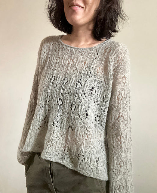 Floral Sweater Knitting Pattern