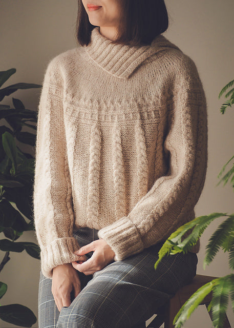 Chunky Cable Sweater Knitting Pattern