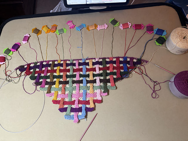 Woven Scarf Knitting Pattern