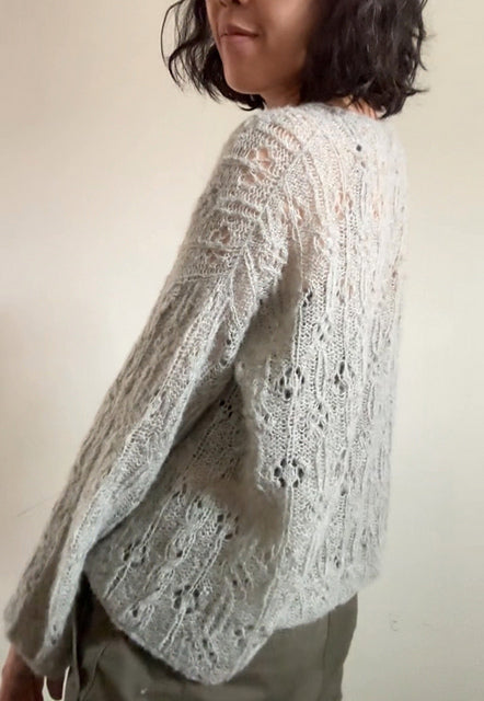 Floral Sweater Knitting Pattern