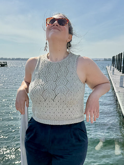 Leaf Lace Top Knitting Pattern