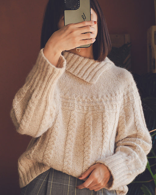 Chunky Cable Sweater Knitting Pattern