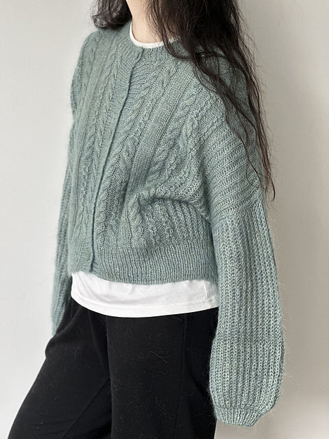 Cable Brioche Cardigan Knitting Pattern