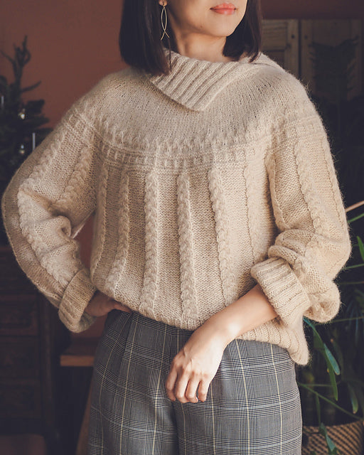 Chunky Cable Sweater Knitting Pattern