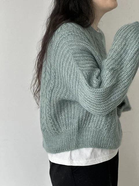 Cable Brioche Cardigan Knitting Pattern