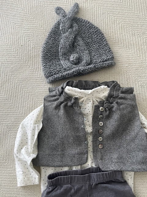 Beanie Bunny Tail Knitting Pattern
