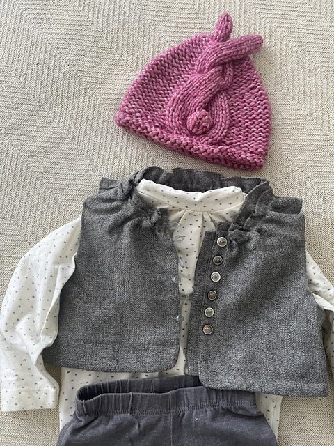 Beanie Bunny Tail Knitting Pattern