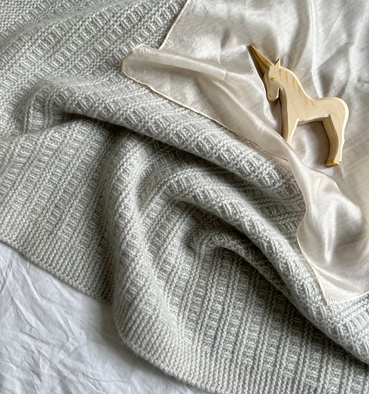 Textured Baby Blanket Knitting Pattern