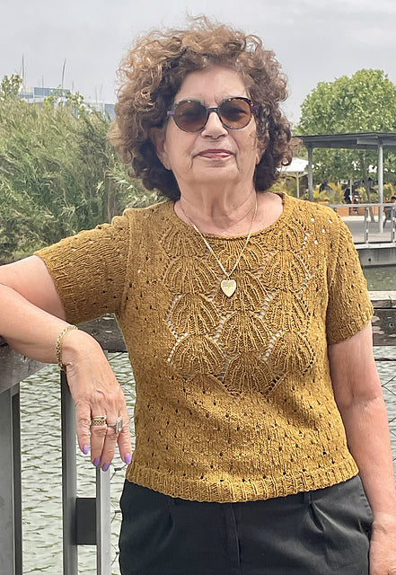 Leaf Lace Top Knitting Pattern