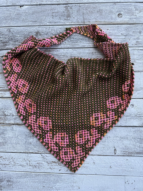 Geometric Scarf Knitting Pattern