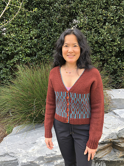 Button Neck Cardigan Knitting Pattern