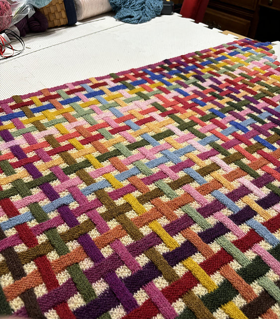 Woven Scarf Knitting Pattern