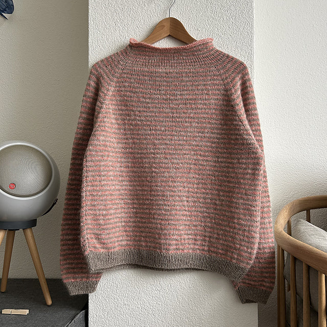 Relaxed Stripe Sweater Knitting Pattern