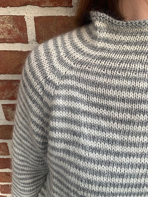 Relaxed Stripe Sweater Knitting Pattern