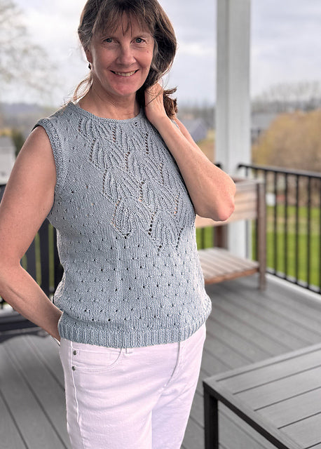 Leaf Lace Top Knitting Pattern